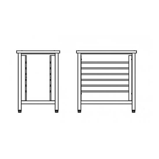 Подставка под пароконвектомат Чувашторгтехника ПК-6-2/3 Подставка под пароконвектомат Чувашторгтехника ПК-6-2/3